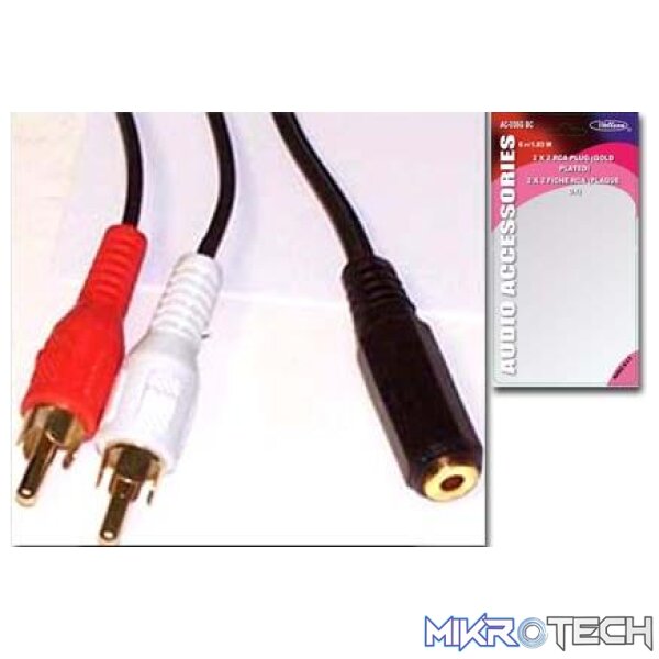 rca004 Rca To Female Stereo 1.8M - Image 1