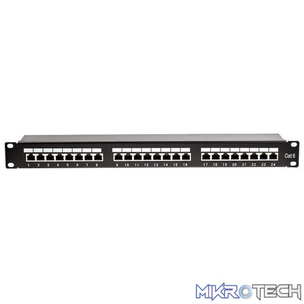 rck-24-cat6-ftp Patch:Cat6 24 Port Populated Ftp - Image 1