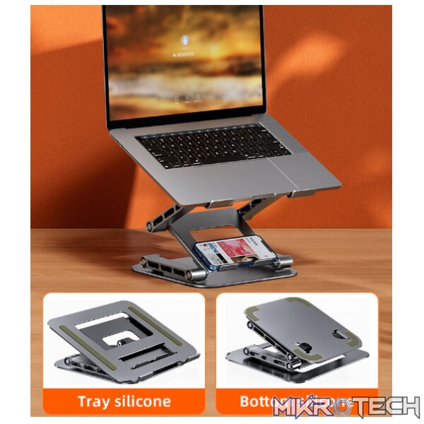Triple Lift Adjustable Alu Laptop Stand - Image 9