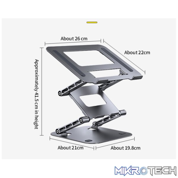 Triple Lift Adjustable Alu Laptop Stand - Image 8