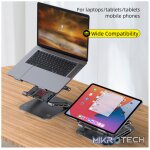 Triple Lift Adjustable Alu Laptop Stand - Image 6