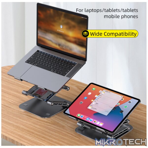 Triple Lift Adjustable Alu Laptop Stand - Image 6