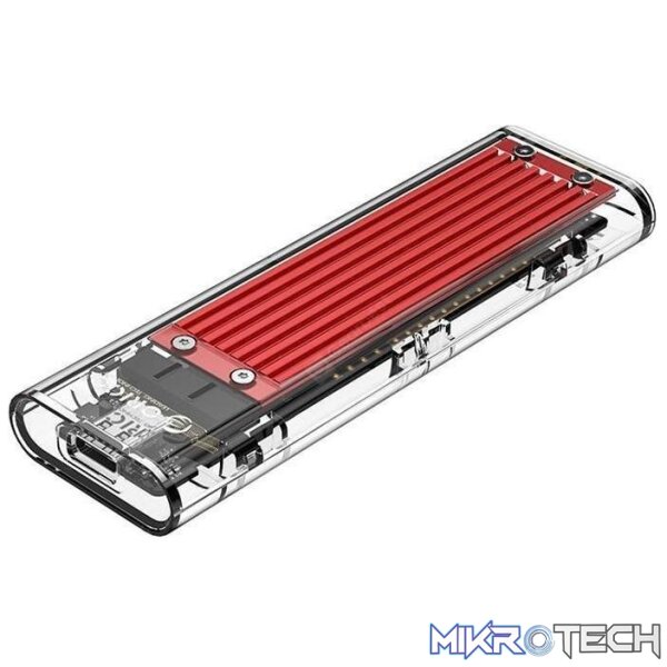tcm2-c3-rd-bp Orico M.2 Nvme To Usb3.1 Usb-C Encl Red - Image 1
