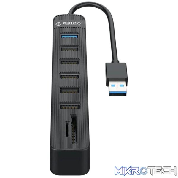 Orico Hub Usb3.0 1Xusb3.0 5Xusb Sdtf Bk - Image 2