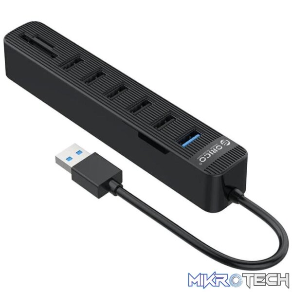 Orico Hub Usb3.0 1Xusb3.0 5Xusb Sdtf Bk - Image 3