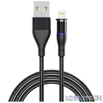Magnetic Charging Cable Lighting Black
