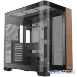 Antec C8 Curved Wood E-ATX | ATX | Micro-ATX | ITX Dual Chamber Gaming Chassis - Black