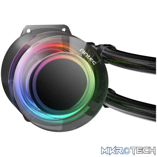 Antec VORTEX LUM 240 ARGB AIO CPU Liquid Cooler – Black - Image 4