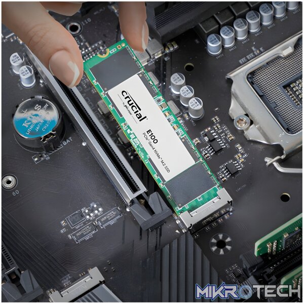 Crucial E100 1TB PCIe Gen4 2280 NVMe M.2 SSD - Image 2