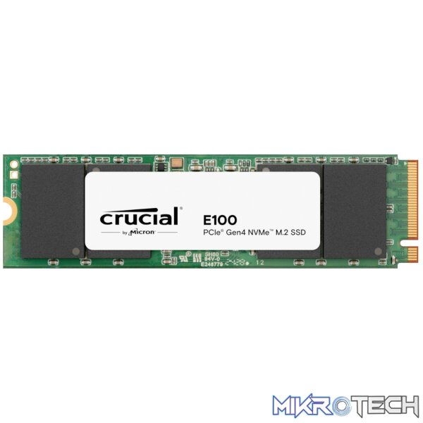 Crucial E100 1TB PCIe Gen4 2280 NVMe M.2 SSD Crucial E100 1TB PCIe Gen4 2280 NVMe M.2 SSD