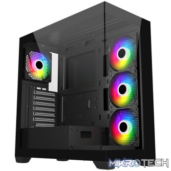 FSP M340 ARGB ATX Gaming Chassis - Black
