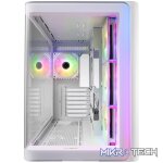 FSP M580 ARGB ATX Mid Tower Gaming Chassis - White - Image 3