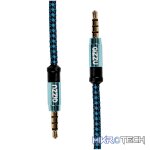 Gizzu 3.5mm AUX Cable 1.5m - Black/Blue - Image 2