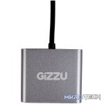 Gizzu 4-in-1 Type-C to Dual HDMI Hub - Image 4