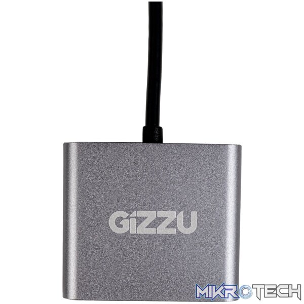 Gizzu 4-in-1 Type-C to Dual HDMI Hub - Image 4