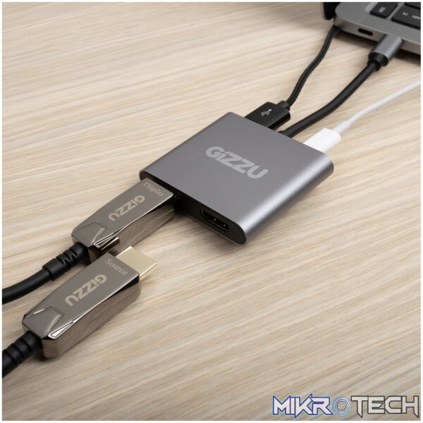 Gizzu 4-in-1 Type-C to Dual HDMI Hub - Image 6