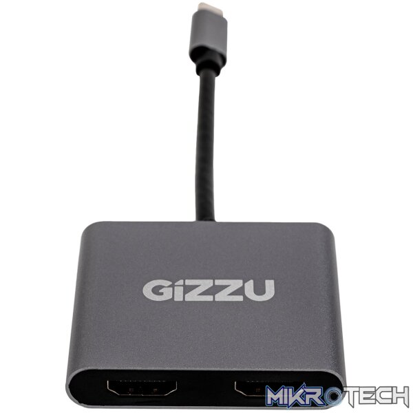 Gizzu 4-in-1 Type-C to Dual HDMI Hub Gizzu 4-in-1 Type-C to Dual HDMI Hub