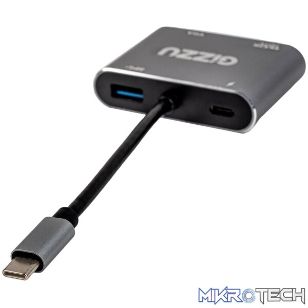 Gizzu 4-in-1 Type-C to HDMI/VGA/USB3.0 Hub - Image 2