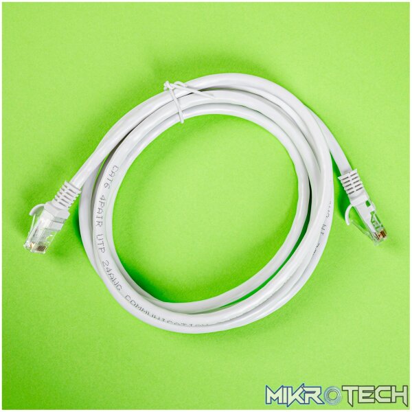 Gizzu Cat6 UTP Fly Lead Ethernet Network Cable 2m – White - Image 5