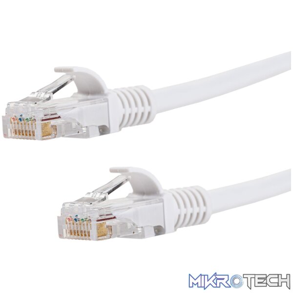 Gizzu Cat6 UTP Fly Lead Ethernet Network Cable 2m – White Gizzu Cat6 UTP Fly Lead Ethernet Network Cable 2m – White