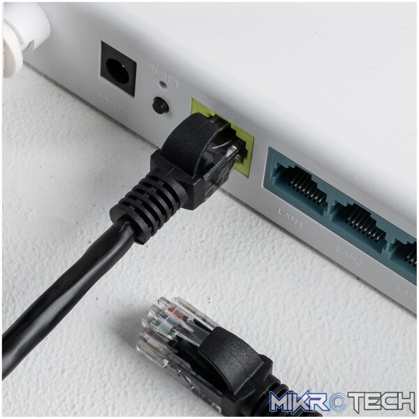 Gizzu Cat6 UTP Fly Lead Ethernet Network Cable 50cm – Black - Image 3