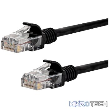 Gizzu Cat6 UTP Fly Lead Ethernet Network Cable 50cm – Black