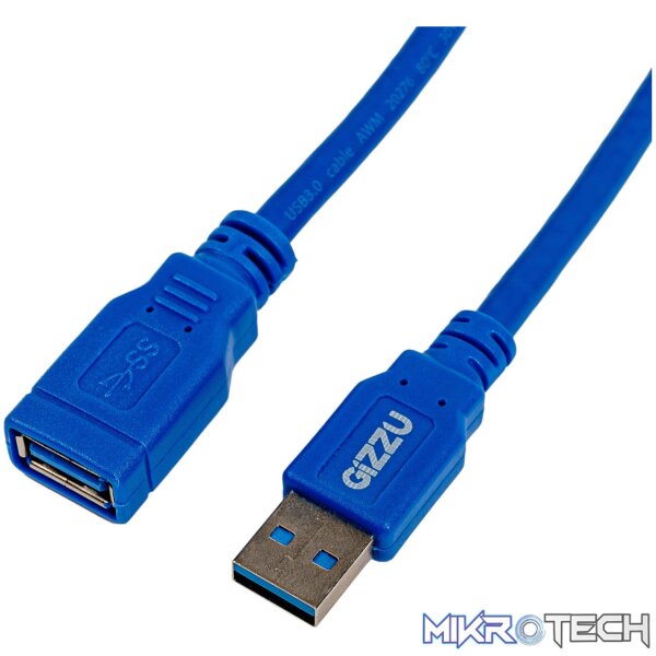 Gizzu USB 3.0 Extension Cable 2m Gizzu USB 3.0 Extension Cable 2m