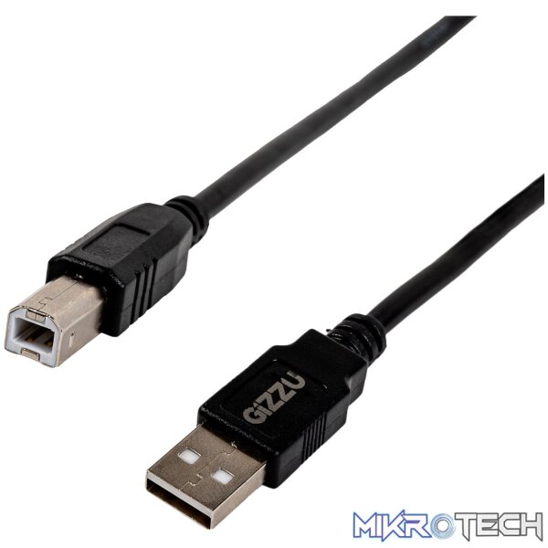 Gizzu USB2.0 Printer Cable 1.5M Gizzu USB2.0 Printer Cable 1.5M