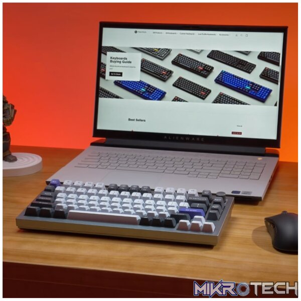 Keychron Q1 Pro 75% Red K Pro Switches RGB Wireless Keyboard - Grey - Image 3