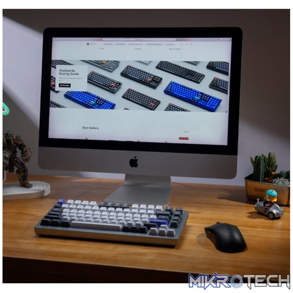Keychron Q1 Pro 75% Red K Pro Switches RGB Wireless Keyboard - Grey - Image 4