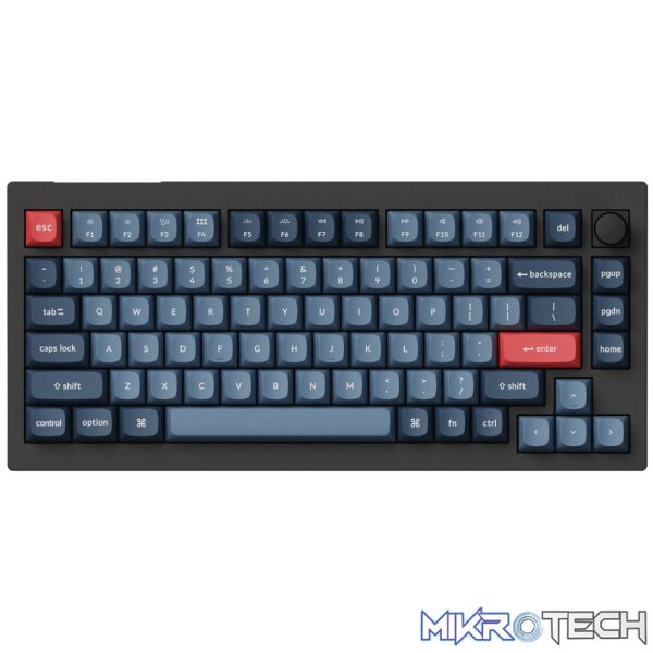 Keychron V1 Max QMK/VIA BAN Wireless Custom Mechanical Keyboard - Black - Image 2