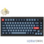 Keychron V1 Max QMK/VIA Wireless Custom Mechanical Keyboard | BANANA Switches – Black