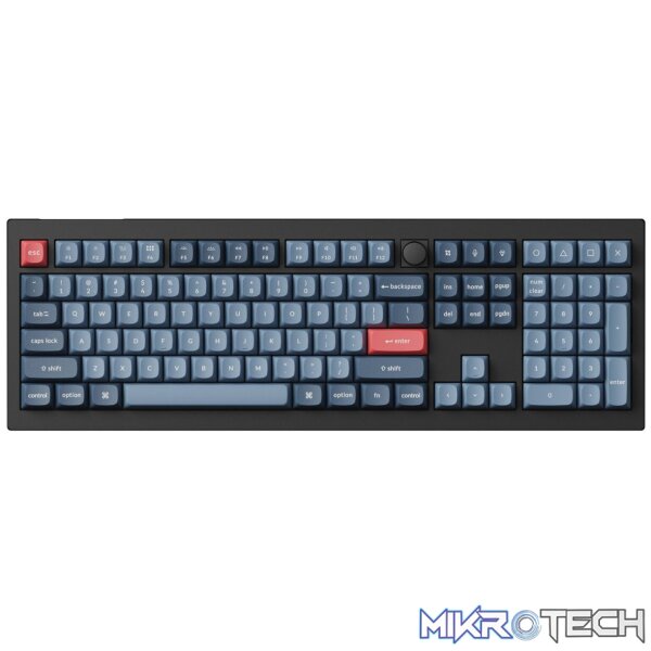 Keychron V6 Max QMK/VIA RED Wireless Custom Mechanical Keyboard | RED Switch - Black - Image 2