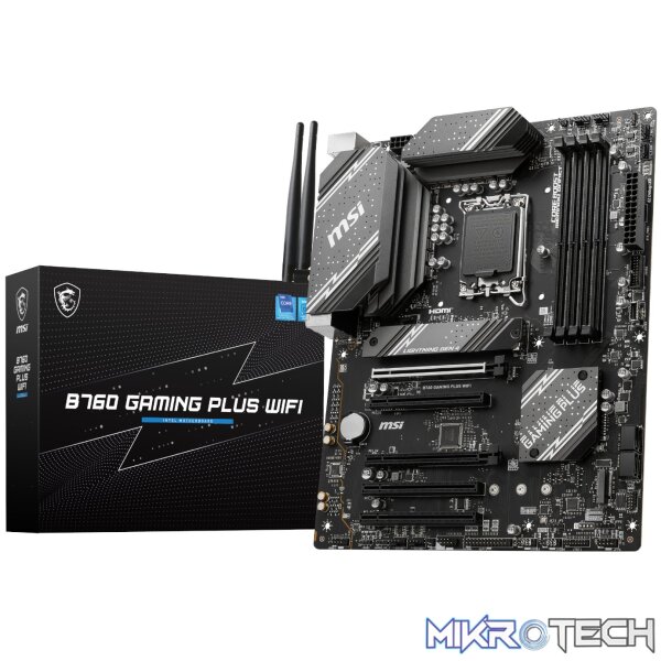 MSI B760 GAMING PLUS WIFI DDR5 LGA1700 ATX Motherboard MSI B760 GAMING PLUS WIFI DDR5 LGA1700 ATX Motherboard