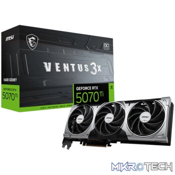 MSI GeForce RTX 5070 Ti 16G VENTUS 3X OC Graphics Card