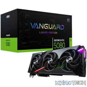 MSI GeForce RTX 5080 VANGUARD SOC Launch Edition 16GB Graphics Card