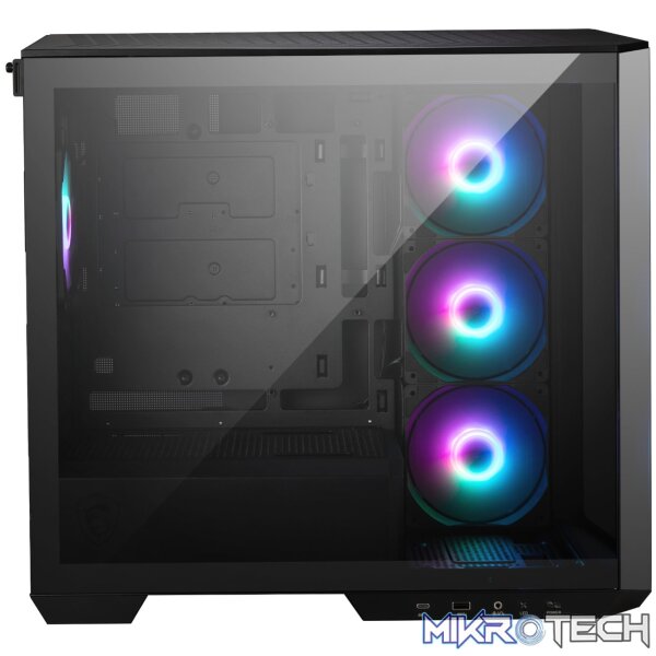 MSI MAG PANO M100R PZ M-ATX ARGB Gaming Chassis - Black - Image 4