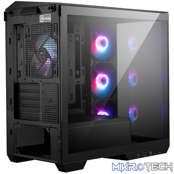 MSI MAG PANO M100R PZ M-ATX ARGB Gaming Chassis - Black - Image 5