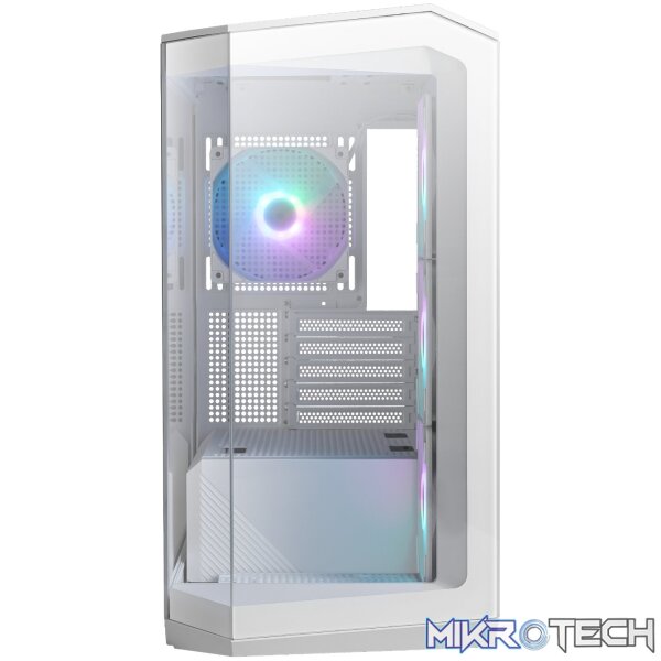 MSI MAG PANO M100R PZ M-ATX ARGB Gaming Chassis - White - Image 2