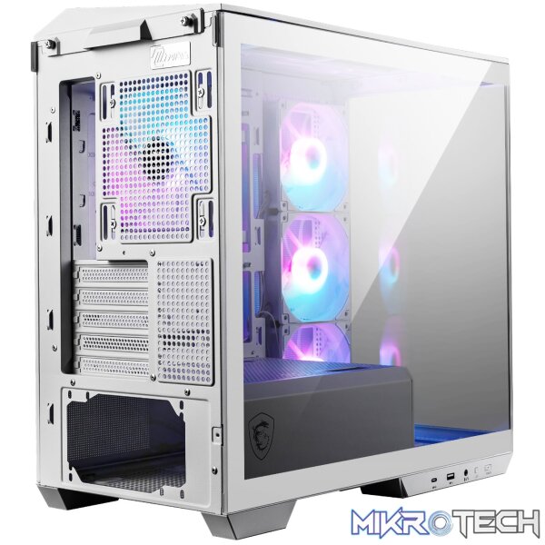 MSI MAG PANO M100R PZ M-ATX ARGB Gaming Chassis - White - Image 5