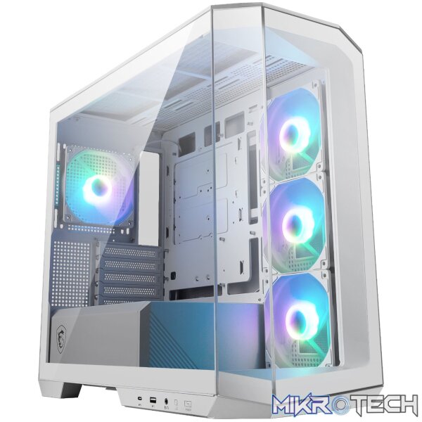 MSI MAG PANO M100R PZ M-ATX ARGB Gaming Chassis - White MSI MAG PANO M100R PZ M-ATX ARGB Gaming Chassis - White