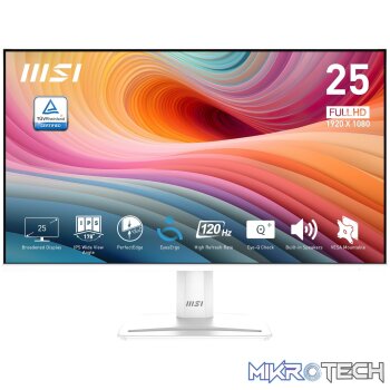 MSI PerfectEdge PRO MP251W E2 24.5" FHD IPS Office Monitor – White