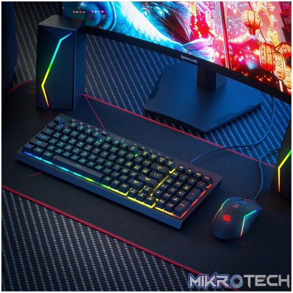 Redragon RYLO S141 Membrane Gaming Keyboard and Mouse Wired Combo - Image 4