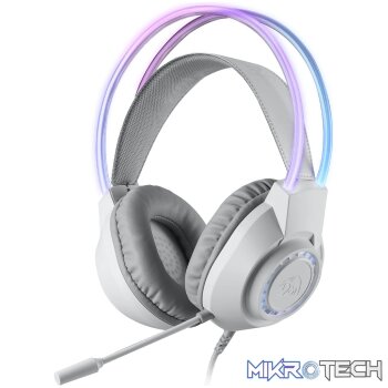 Redragon SCREAM Over-Ear RGB Gaming Headset - White