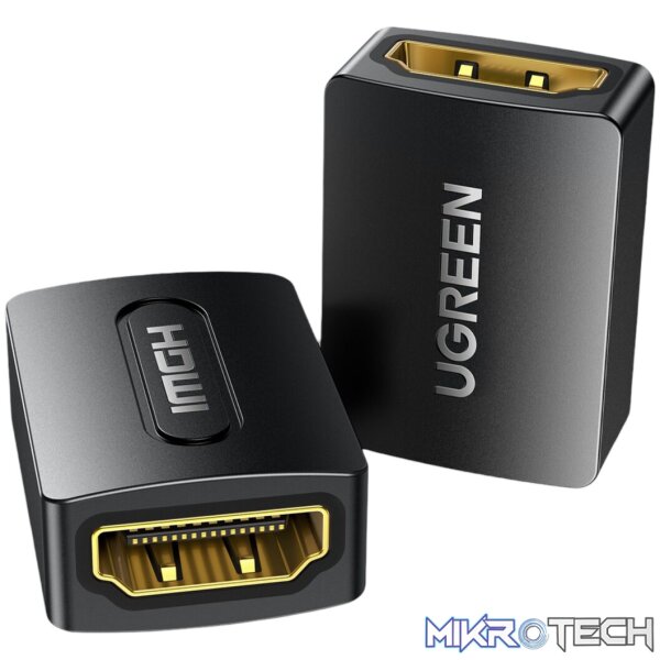 UGREEN 20107-20107 HDMI Female to Female Adapter - Black - Image 4
