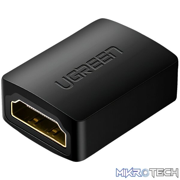 UGREEN 20107-20107 HDMI Female to Female Adapter - Black UGREEN 20107-20107 HDMI Female to Female Adapter - Black