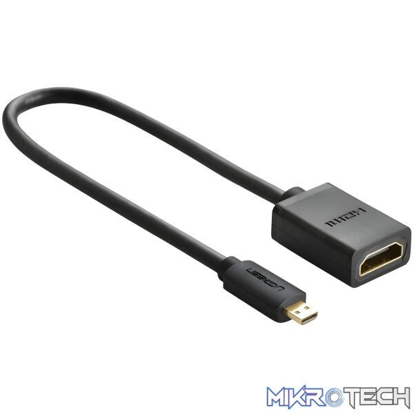 UGREEN 20134-20134 Micro HDMI Male to HDMI Female Adapter - Black - Image 3