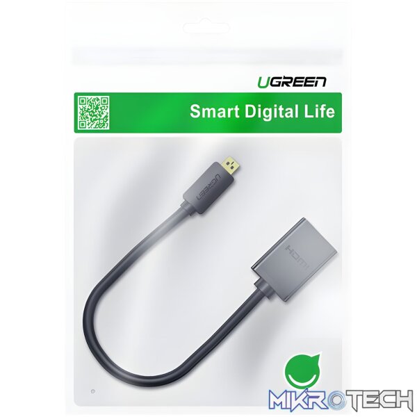 UGREEN 20134-20134 Micro HDMI Male to HDMI Female Adapter - Black - Image 5