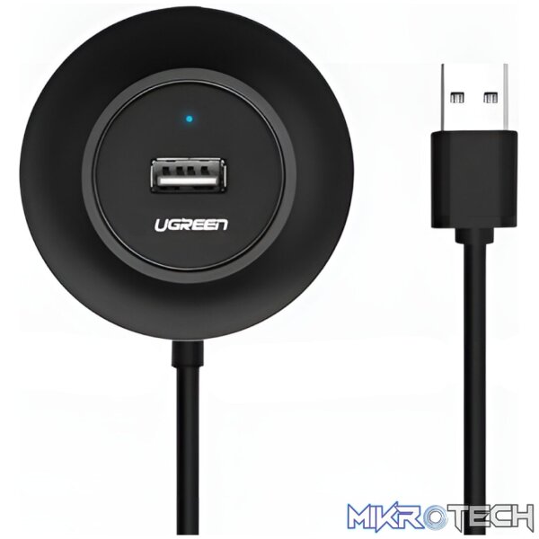 UGREEN 4-IN 1 USB 2.0 Hub (20777) - Black - Image 2