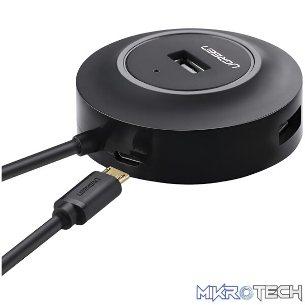 UGREEN 4-IN 1 USB 2.0 Hub (20777) - Black - Image 3